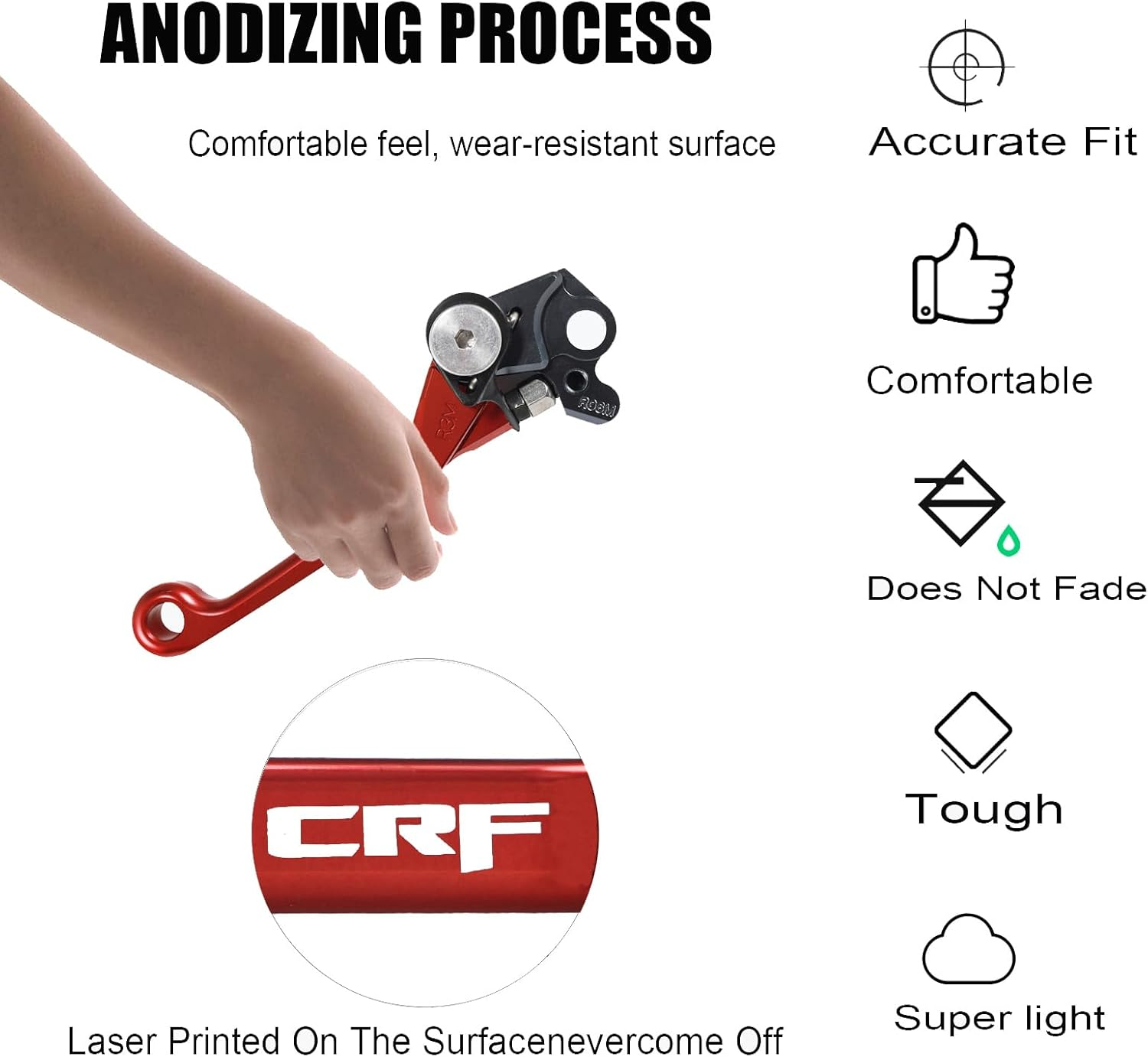 CNC Motorcycle Foldable Brake Clutch Lever Handle Pivot for CRF125F CRF125 F CRF 125 F 2014-2022 2014 2015 2016 2017 2019 2019 2020 2021 2022 Dirt Pit Bike Motorbike