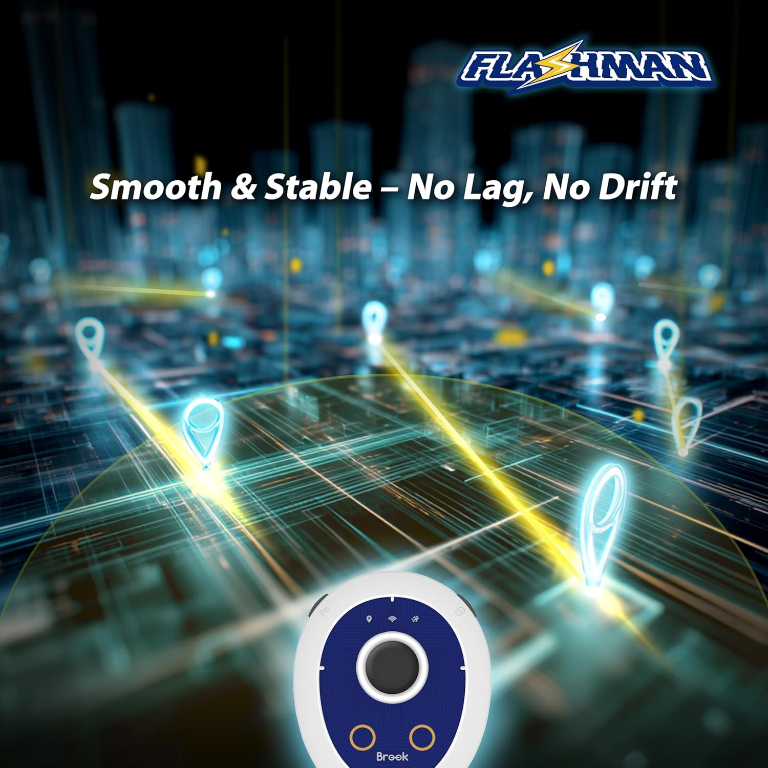 Brook Flashman Virtual GPS Joystick for Iphone (Ios 17+), Bluetooth Location Controller with Teleport, Smart Roaming, Route Cruise, Coordinate Sharing, No Jailbreak image number 6