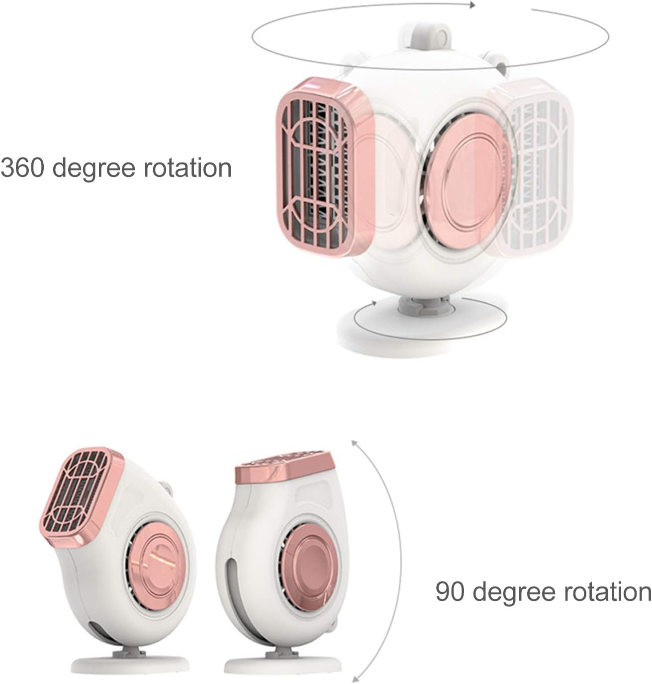 Electric Car Fan, 12V 120W Adjustable Car Heater Fan Car Vehicle Dashboard Electric Heater Cooling Fans for Defrosting Automobile Windscreen & Keeping Warm image number 2