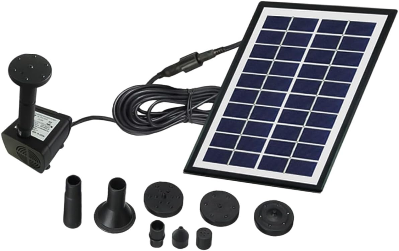 INOOMP Solar Floating Fountain Garden Pump Solar-Powered Aerobic Water Fountain for Outdoor Fish Tank Bird Bath and Landscape Decoration image number 5