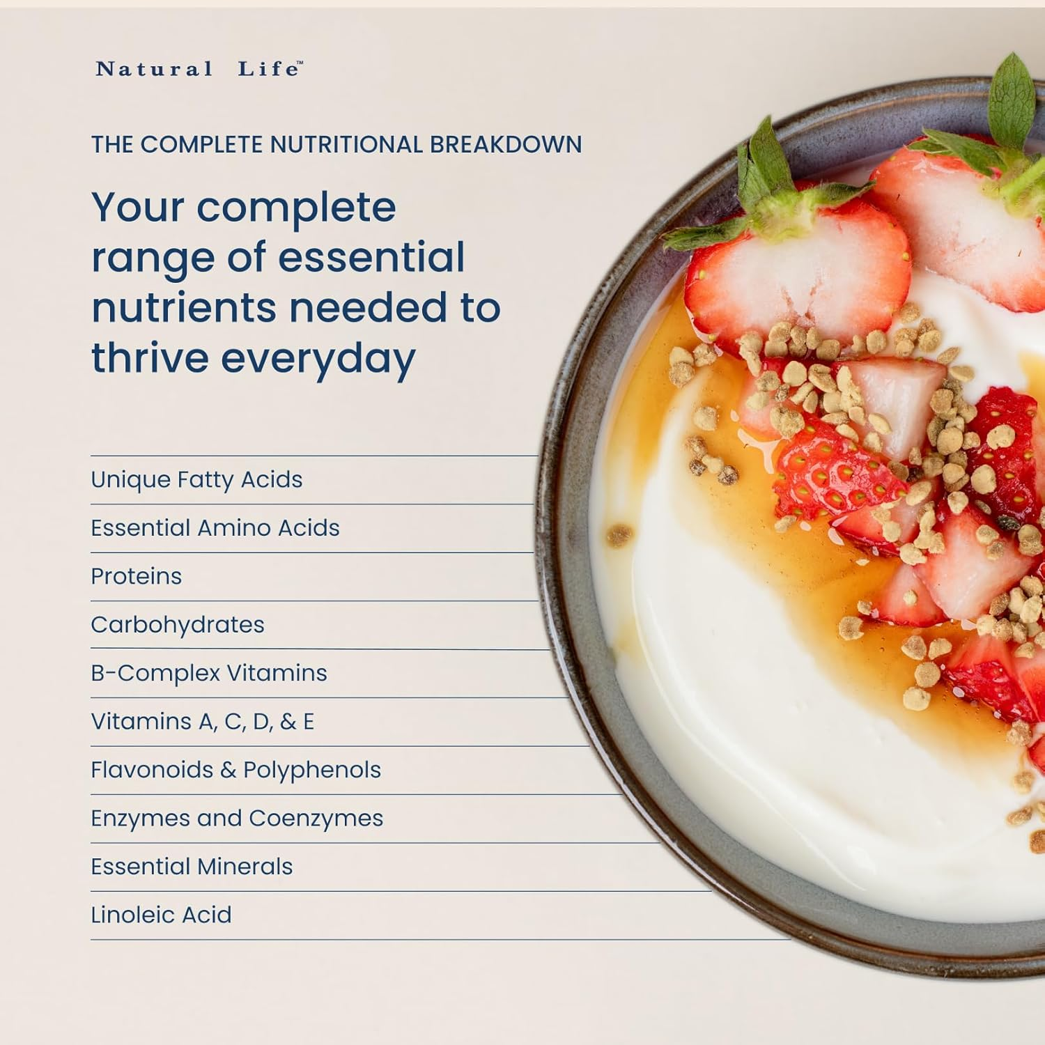 Natural Life Bee Pollen Granules | 250G image number 4