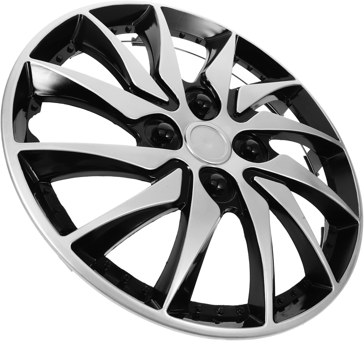 MUELODSIC Dual Color Automotive Hubcap Covers Wheel Covers for Car Easy Installation Removal Enhance Vehicle Look image number 5