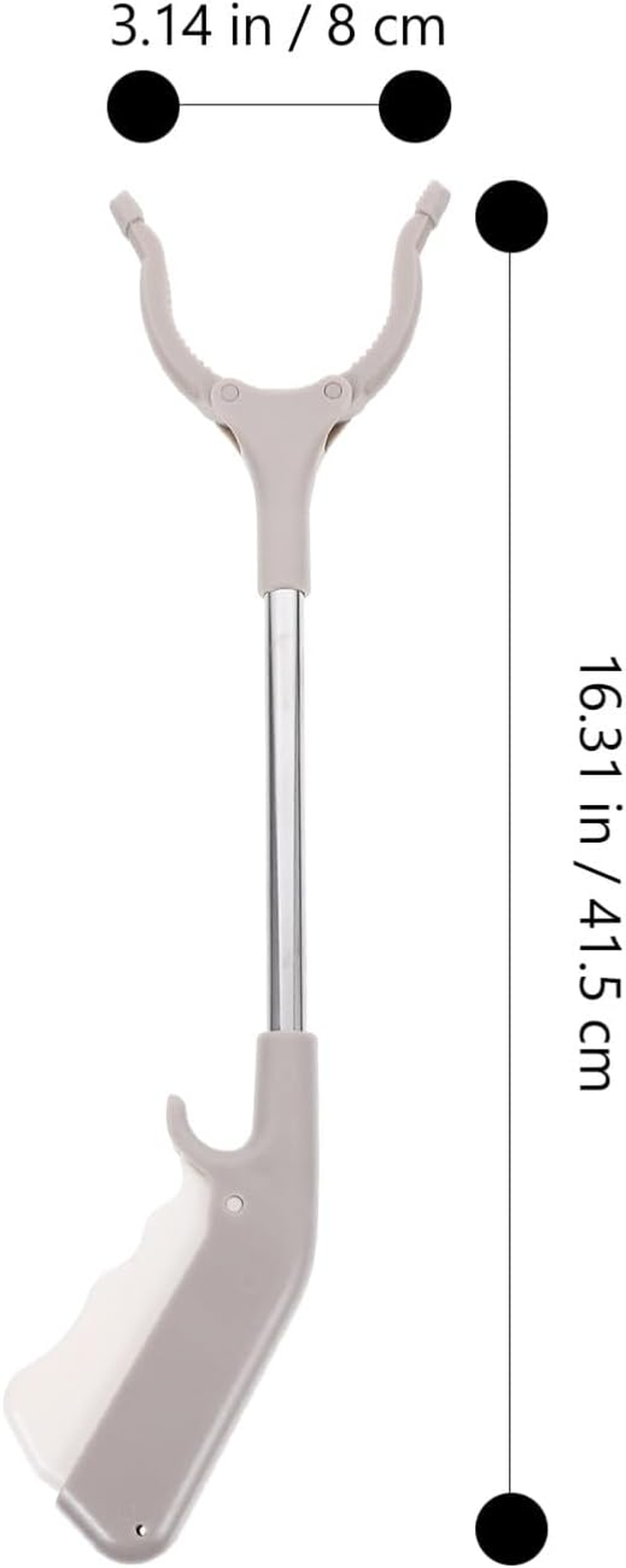 Gatuida 2Pcs Grabber Reacher Tool Foldable Reacher Grabber Pickup Tool Trash Picker Claw Reacher Grabber Tool Litter Picker Gripper Garbage Clip image number 2