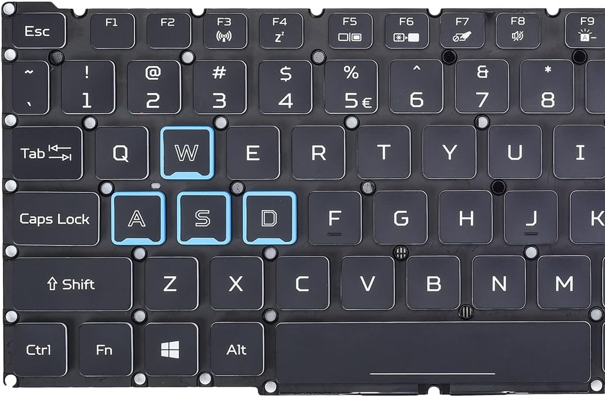 Replacement Keyboard for Acer Nitro 5 AN515-45 AN515-54 AN515-55 AN515-57 AN515-58 AN517-51, Predator Helios 300 PH315-52 PH315-53 PH317-53 Series Laptop Black with RGB Backlit US Layout image number 3