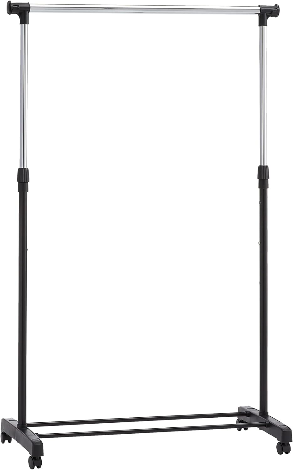 Amazon Basics Wardrobe with Two Bottom Shelves, White, 67.9 X 35.5 X 149.8 Cm