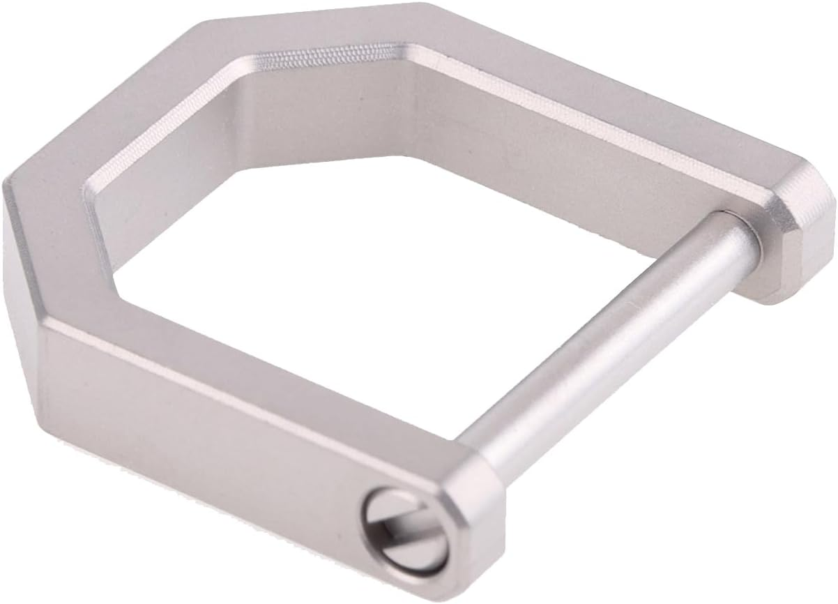 Hamans Titanium D Ring Car Key Fob Tool Shackle Keychain Horseshoe Keyring U Shape image number 2