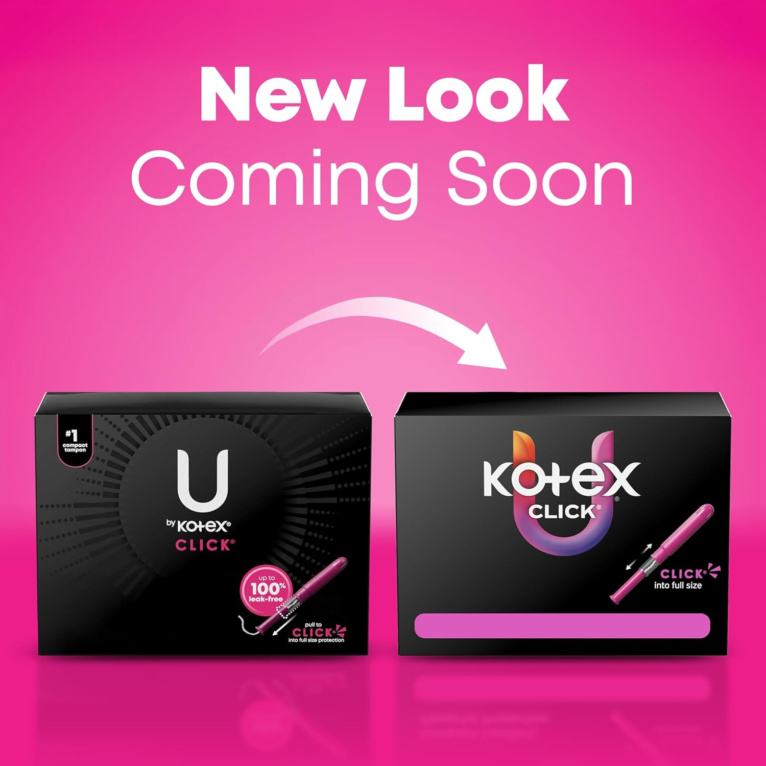 U by Kotex Click Compact Tampons, Super Plus, Unscented, 192 Count (6 Packs of 32) (Packaging May Vary) image number 3