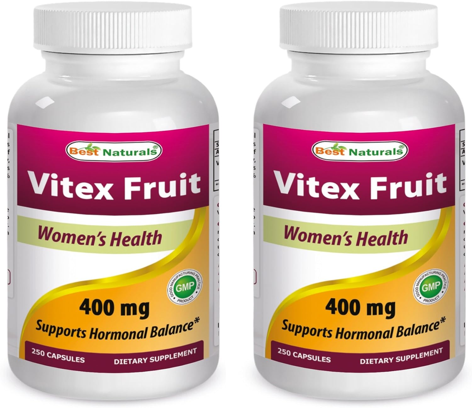 Best Naturals Vitex Chasteberry 400 Mg 250 Capsules (Pack of 2) image number 3