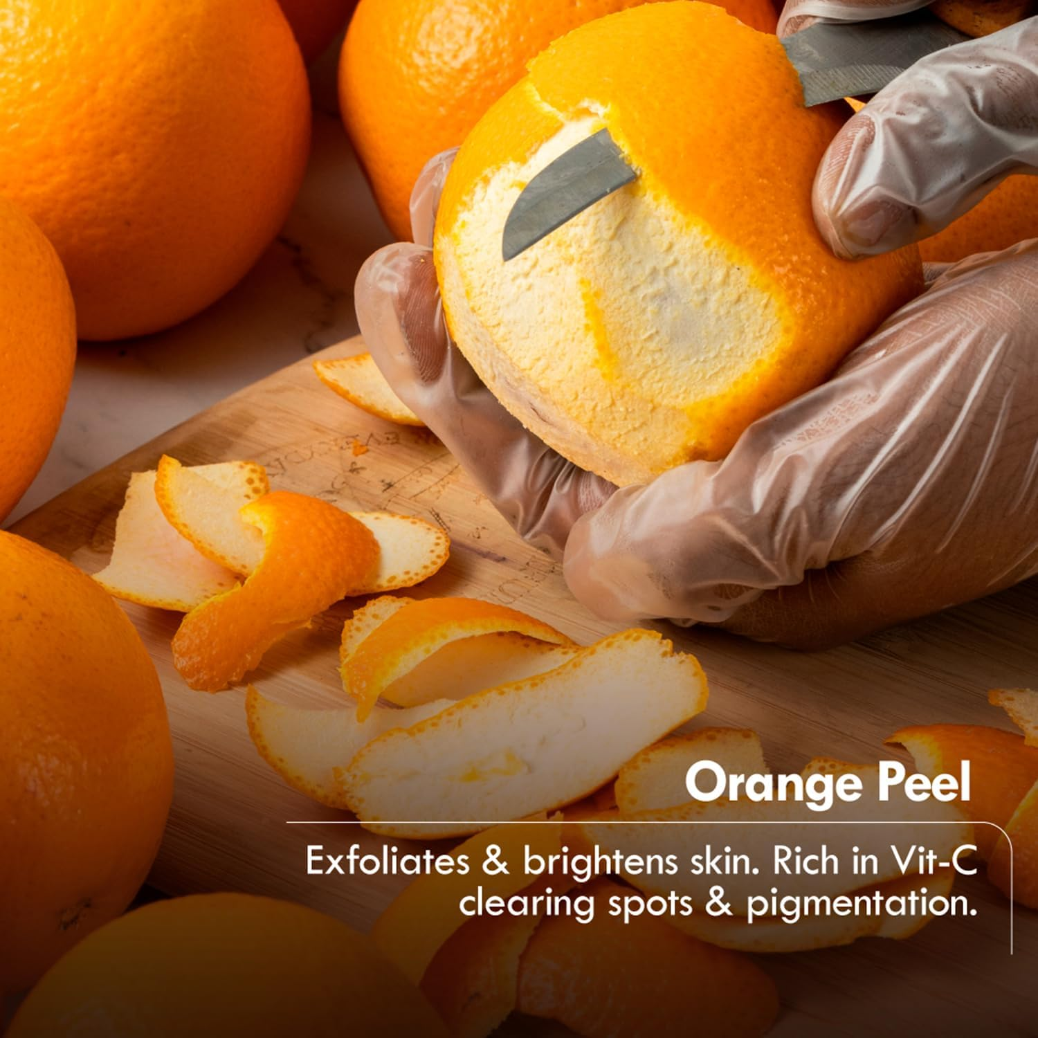 Nat Habit Exfoliating Orange Butter Bath Soap with Ayurvedic Cold Processed for Brightening, Scar Reduction, Exfoliation,Tan Removal (Pack of 2 X 125Gm) image number 2