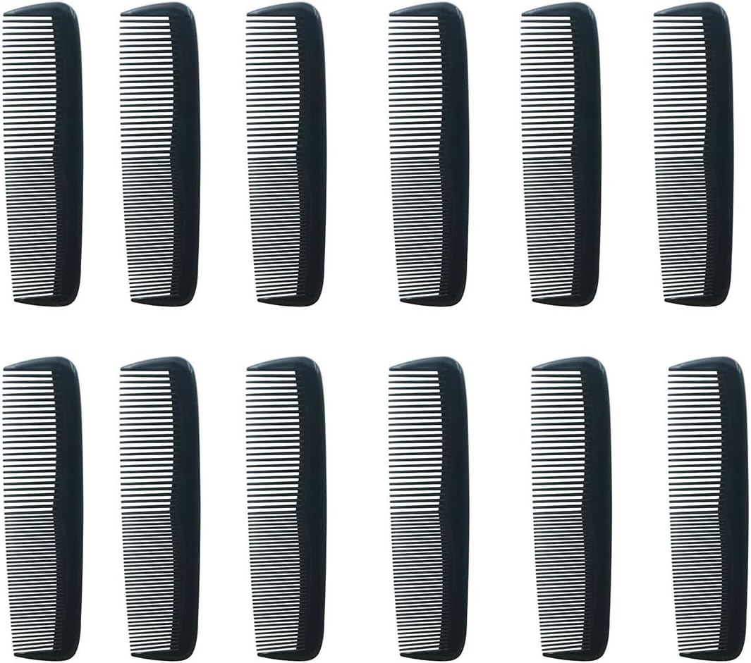 Zqzeen 3 PCS Set V Shaped Plastic Hair Straightening Comb DIY Salon Hair Brush Combs