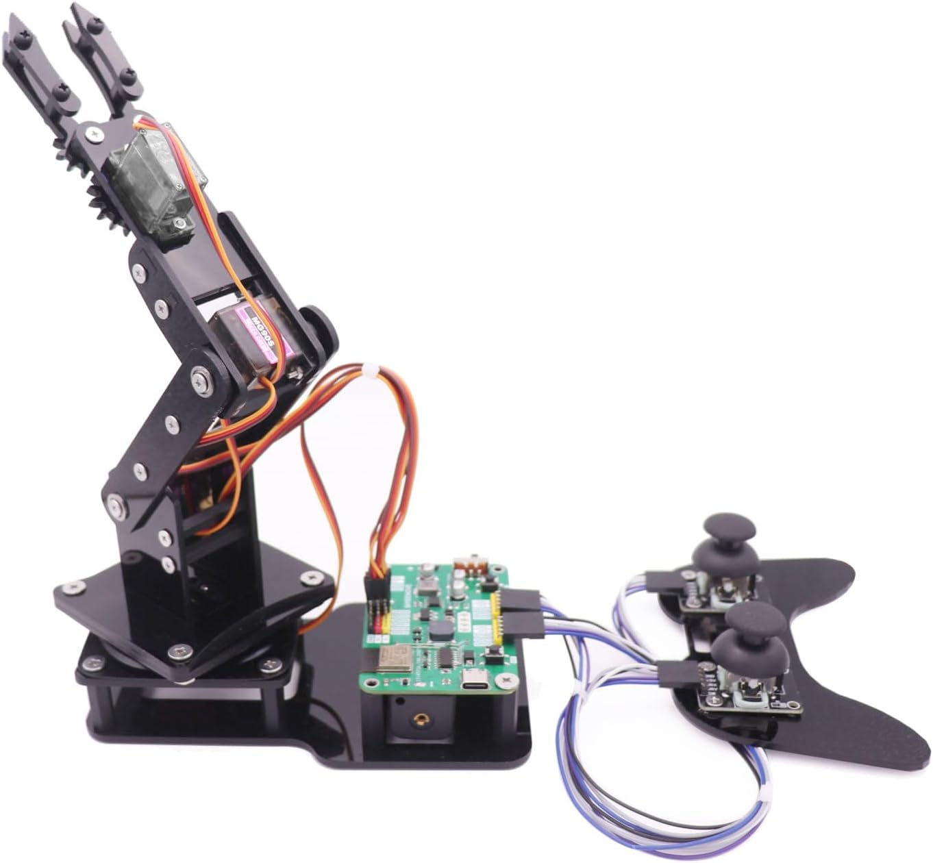 SIYEENOVE Robot Arm for Arduino ESP32-C3 DIY Arm Robotic Kit with Joystick and Web App Control for Children Ages 12+ and Adults, Portable 4DF Educational Desktop Mini Arm with Easy to Assemble Design image number 1
