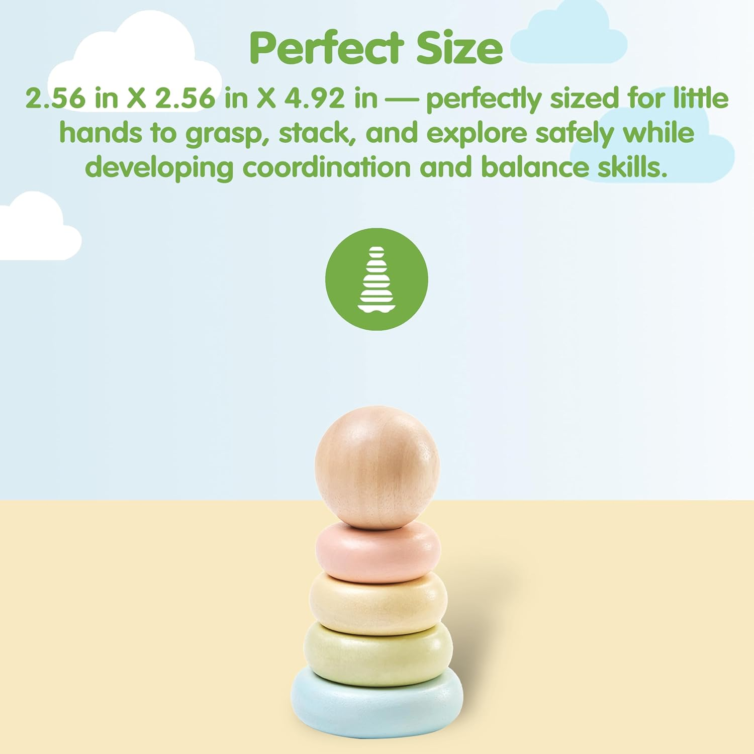 Plantoys - First Stacking Ring - Pastel image number 4