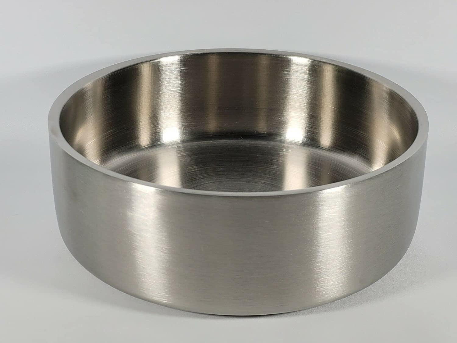 Pet Zone Feed Zone Stainless Steel Double Wall Pet Bowls with Non-Skid Bottom 2-Pack, 64 Fl Oz Each