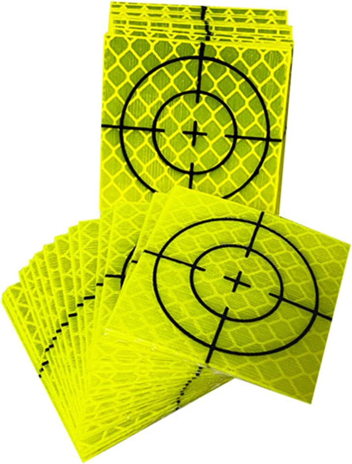 100Pcs Reflective Tape Survey Targets Reflector Target Sheets Total Station for Ship Inspection Building Construction Tunnel Engineering, 4Cmx4Cm image number 6