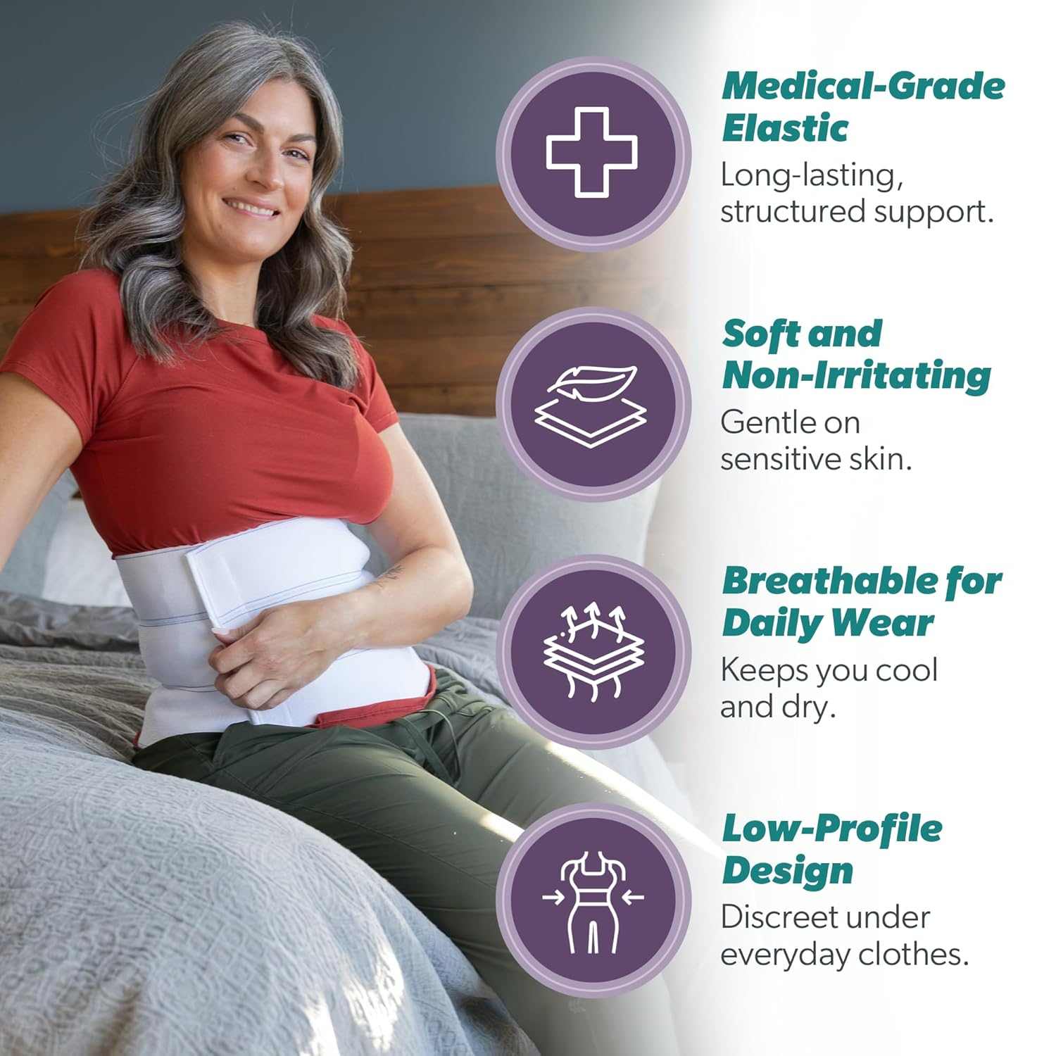 Braceability plus Size Bariatric Abdominal Binder -Fits 120Cm - 160Cm Circumference image number 4