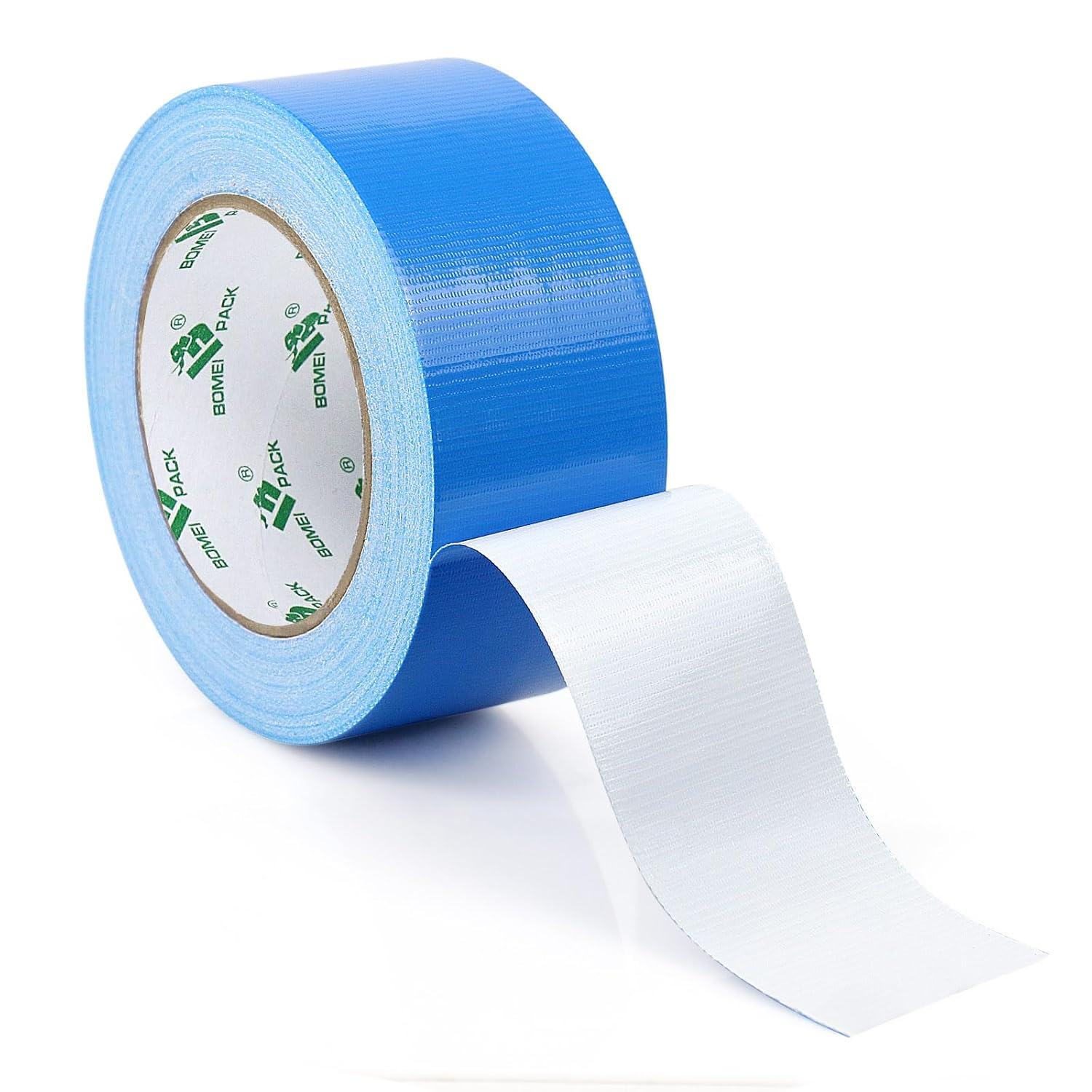 Heavy Duty Blue Duct Tape, Multi-Use Easy Tear Gaffer Waterproof Cloth Tape for Repairing, Maintenance and Industrial Use, 1.88 Inch X 32.8 Yards, 9 Mil Thick, 2 Roll, BOMEI PACK