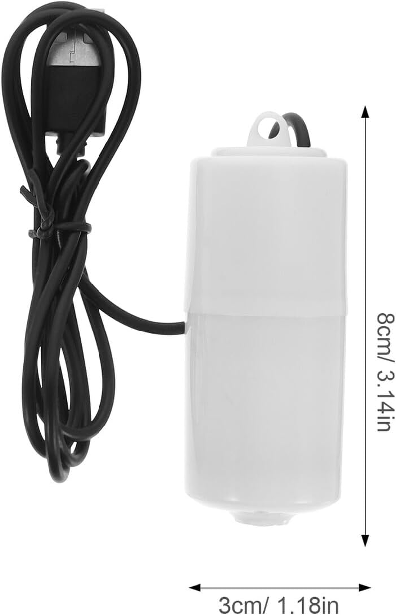 Veemoon 2 Sets USB Aquarium Air Pump Small Quiet Fish Tank Aerator Low Power Consumption Oxygen Increase for Indoor Aquariums Random Color image number 4