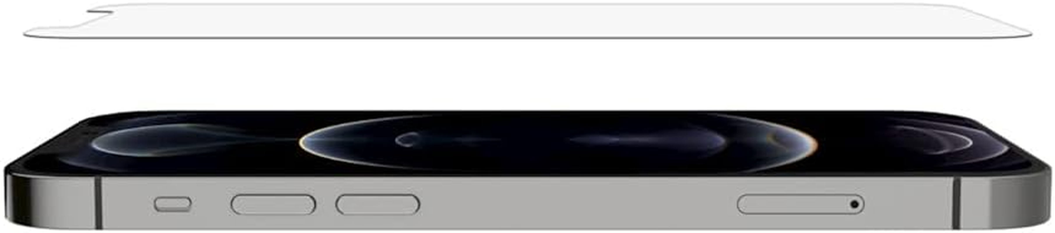 Belkin Iphone 12 Pro/Iphone 12 Screen Protector Temperedglass Anti-Microbial (Advanced Protection + Reduces Bacteria on Screen up to 99%), Clear (Ova021Zz) image number 2