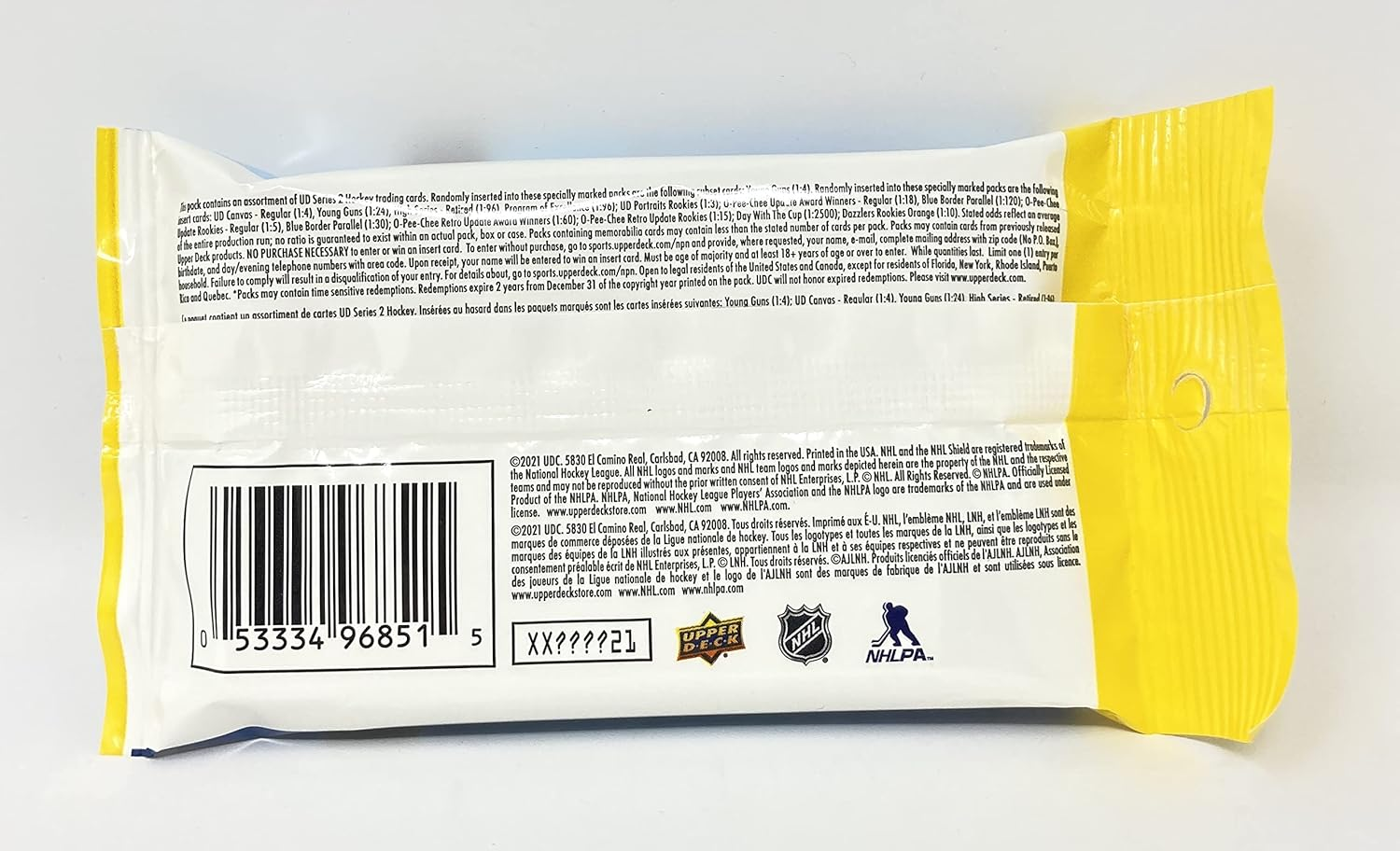 Upper Deck Hockey 2021-22 Series 1 Hockey Card Fat Pack (Contains 26 Hockey Cards)