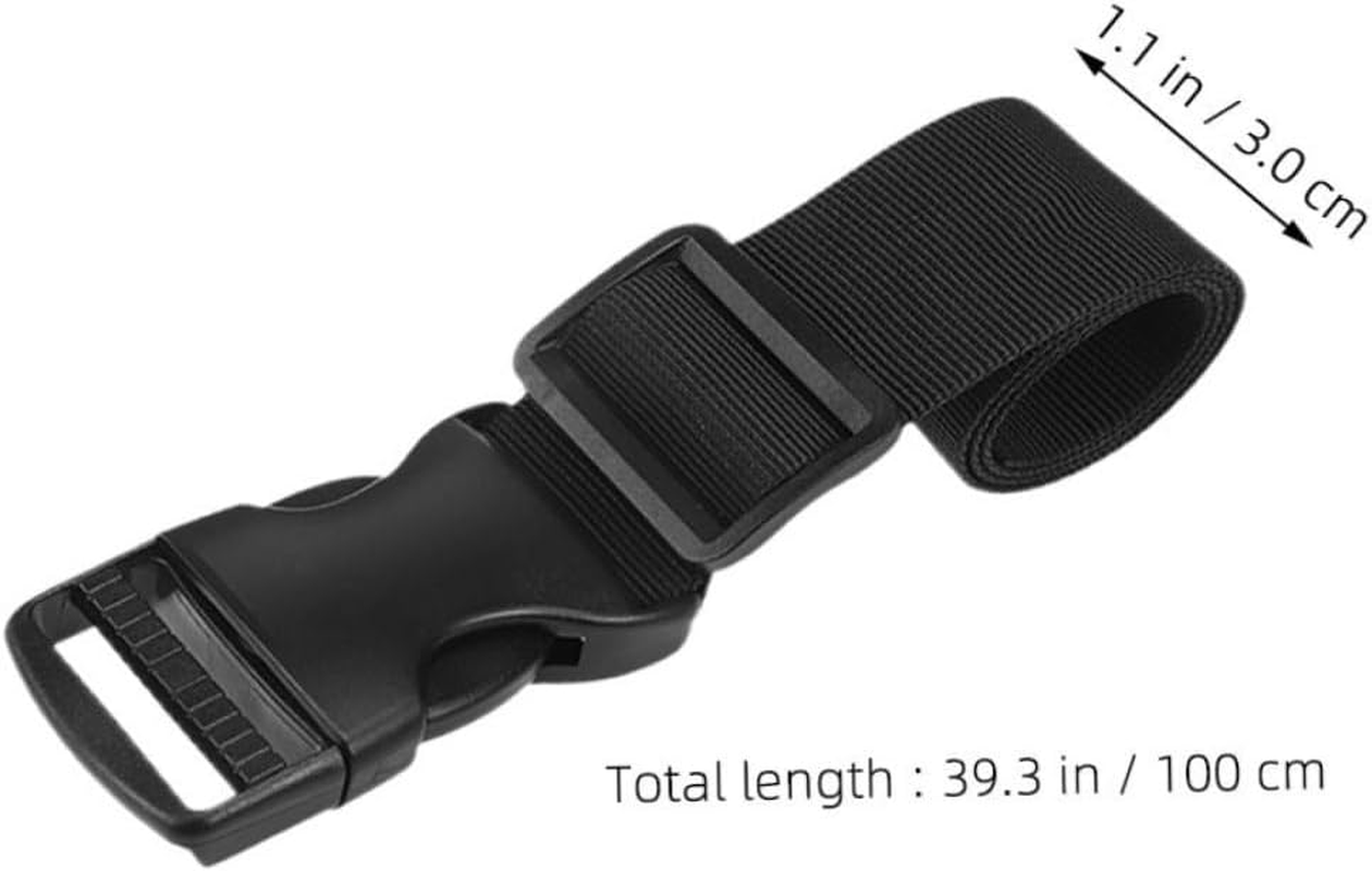 Luxshiny Adjustable Luggage Straps Nylon Buckle Outdoor Travel Accessories Sturdy Quick-Release Belt for Suitcases and Backpacks Convenient Fixing and Tightening Strap for Travel Use image number 2