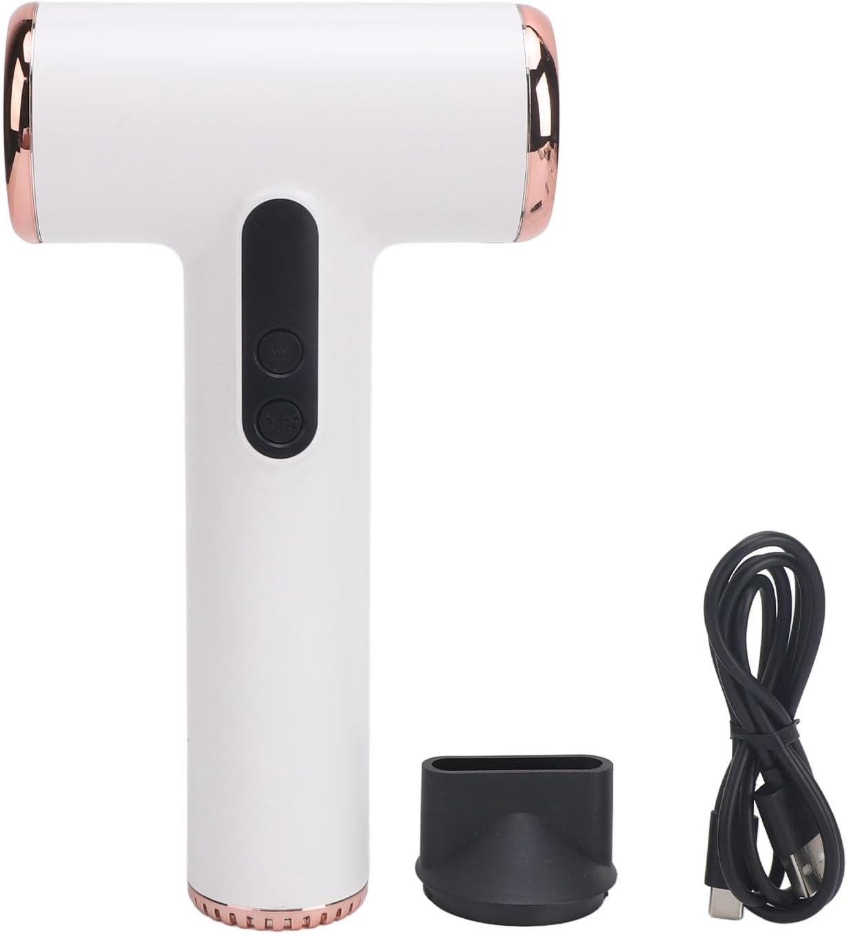 USB Rechargeable Cordless Hair Dryer, Digital Display Screen 3 Gear Wind Temp, 15000Mah Battery, High Power Fast Drying for Student Dormitories, Travelling, Outdoors image number 5