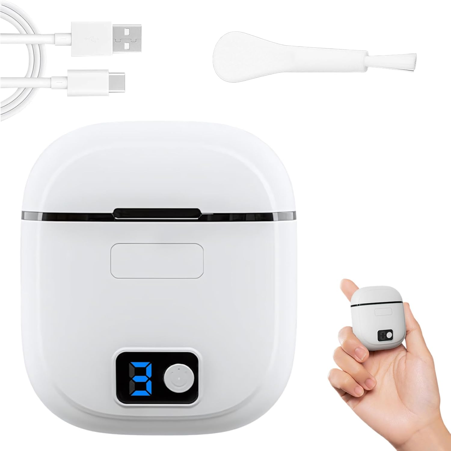 Electric Nail Clippers for Adults, Rechargeable Nail Trimmers for Seniors, 3 Speeds Fingernail Grinder with Low Noise for Adults Seniors Children image number 5