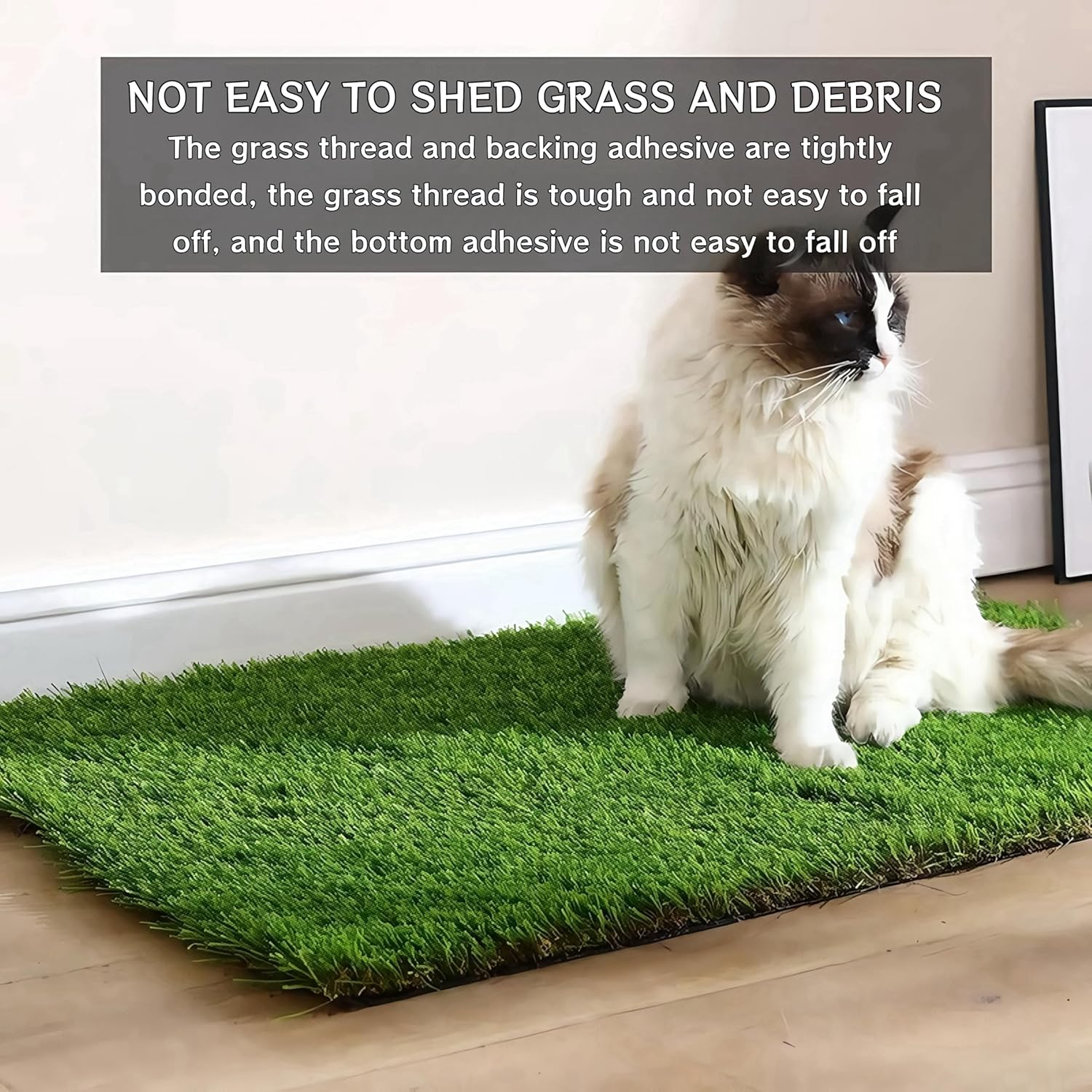 Artificial Grass Dog Toilet Balcony Dog Toilet Replace Lawn Puppy Toilet Reusable Training Pee Pads for Small Large Older Dogs for Elderly, Small, Large Dogs + 1 X Black Folding Bowl image number 3