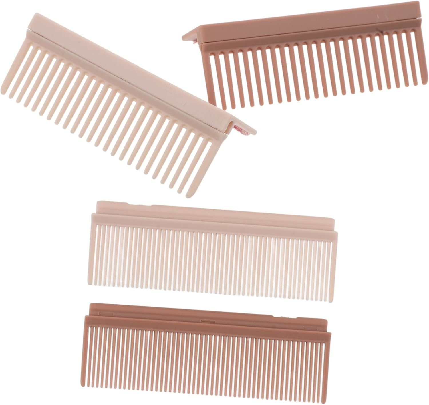 FONDOTIN 2Pcs Carbon Fiber Hot Comb Straightener Removable Clip Hair Brush Attachment for Women Men Salon Smoothing Styling Tool with Teeth Heat Resistant Travel Friendly Hair Styling image number 1