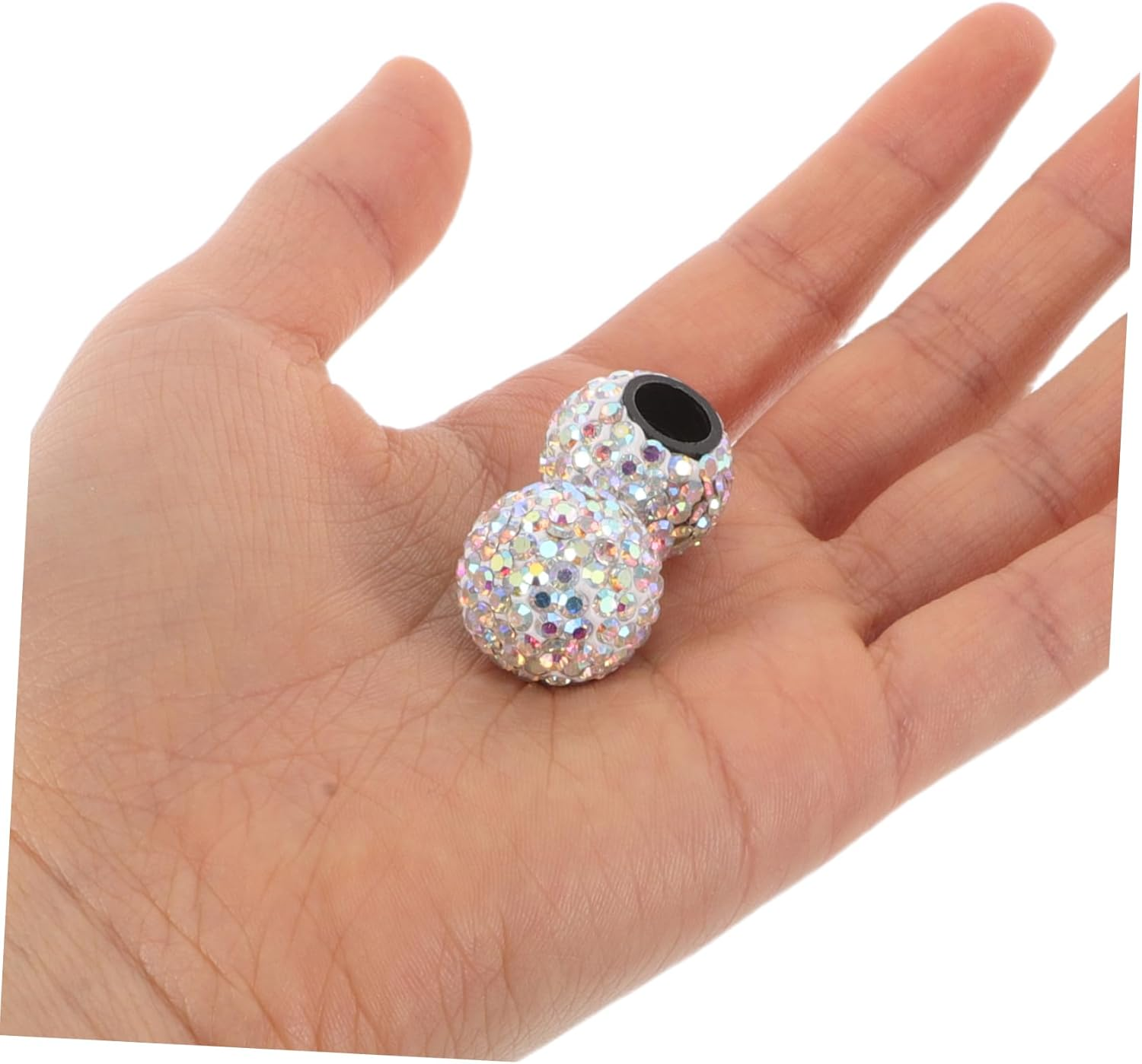 HOLIDYOYO 4Pcs Crystal Tire Valve Caps Car Tyre Bling Valve Caps Fit Easy Installation Automotive Accessories