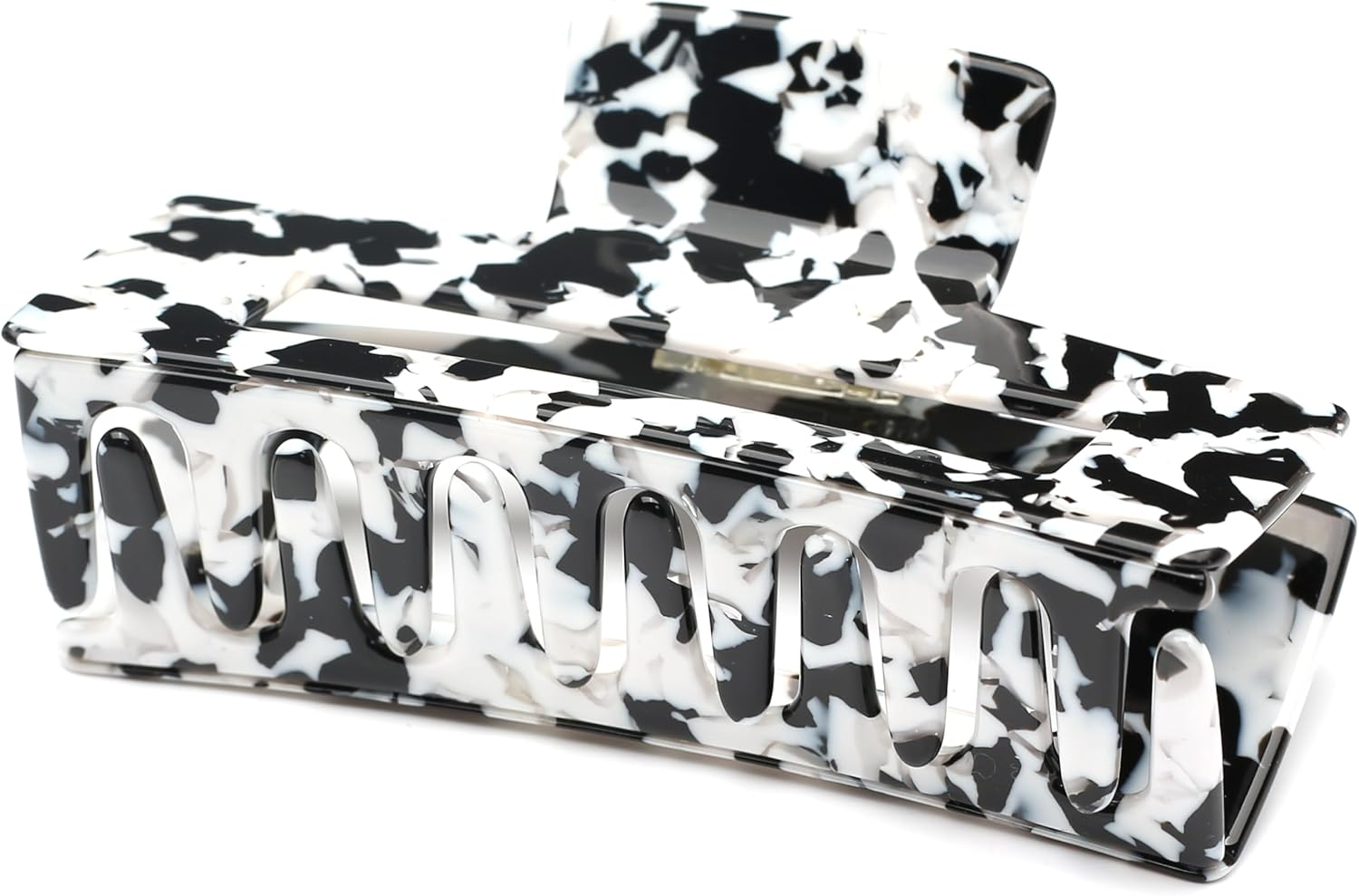 Qingoo Large Acetate Hair Clip Claws Hair Clip Beautiful Women'S Hair Accessories Elegant Hair Accessory 1 Piece (10.5 X 5.7 Cm, Multi-Colour)