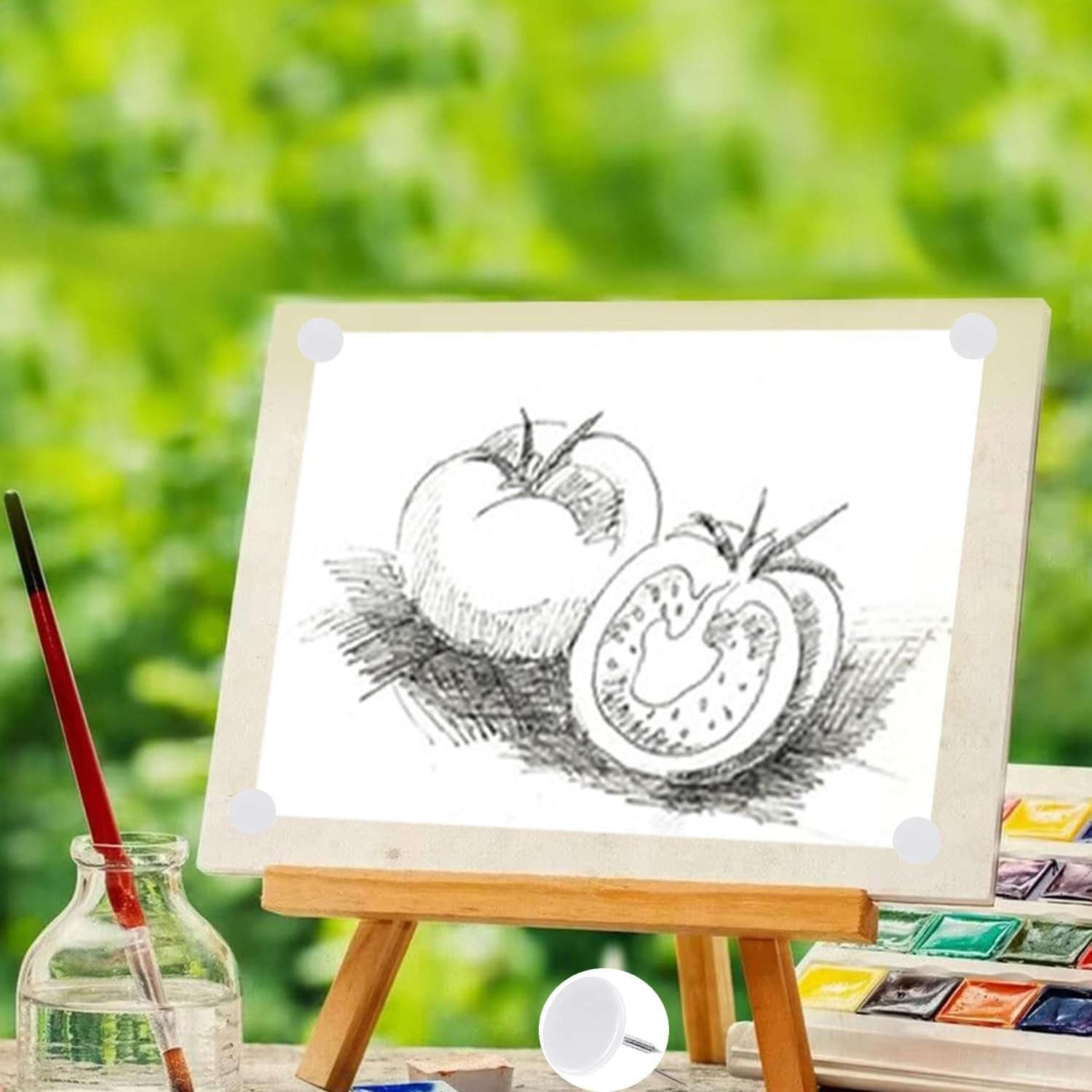 Yharnamite 100Pcs Upholstery Tacks, 11 X 13Mm Flat Head Thumb Tack Decorative Furniture Nails Push Pins for Furniture, Sofa, Headboards (White)