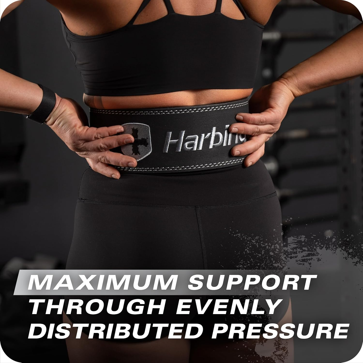 'Heavy Duty 10Mm Lever Belt for Powerlifting - IPF Approved, 4'' Wide, Adjustable Steel Lever Tensioning, Comfort Fit with Suede Lining, Durable Core Support for Heavy Lifting' image number 1