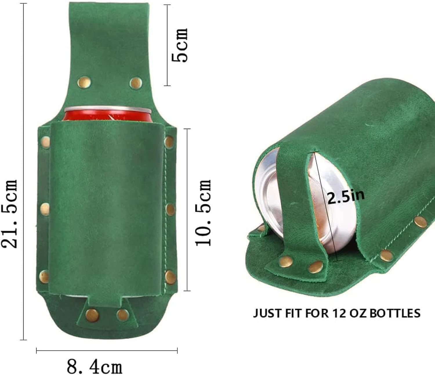 Beer Holster Belt Holds - Portable Waist Strap with Buckle, Beer Bottle Holder for Men, Fit for Camping, Hiking, BBQ, Parties & Outdoor Sports, Beer Accessories Gift image number 2