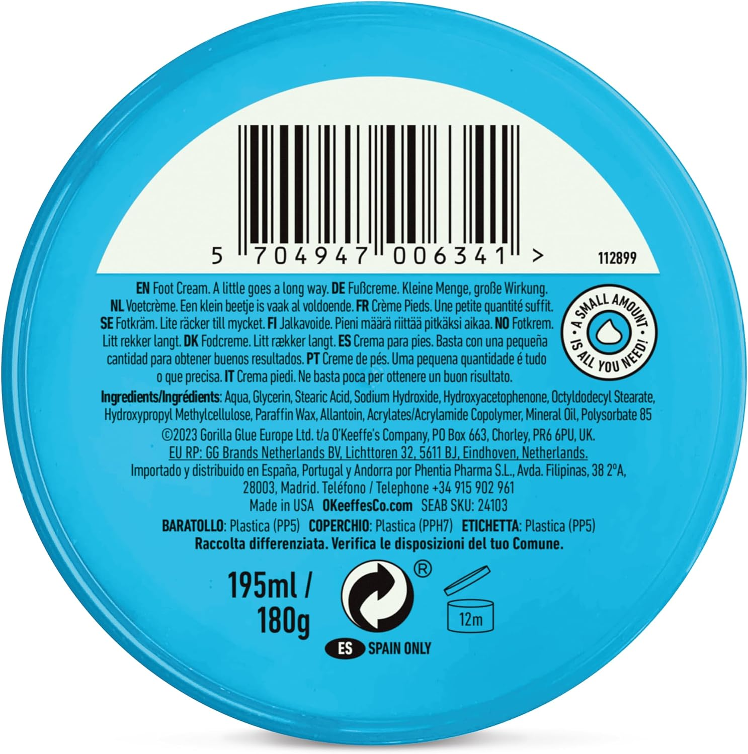 O'Keeffe'S Healthy Feet Value Jar 180G image number 3