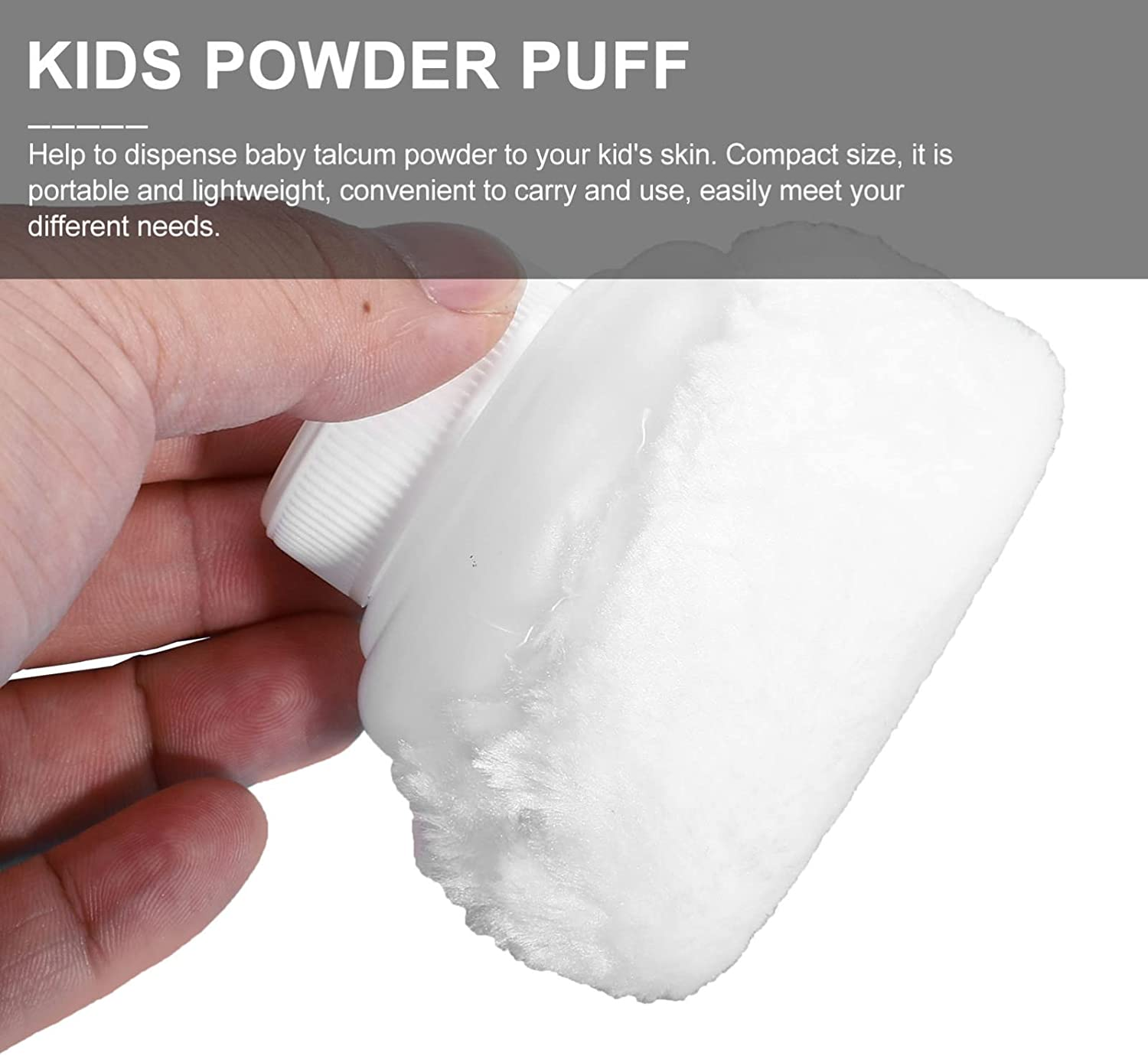 Zerodeko Portable Baby Powder Puff with Handle for Talcum Body Application Soft Kids Body Powder Puff for Bath Time Even and Gentle Coverage image number 6
