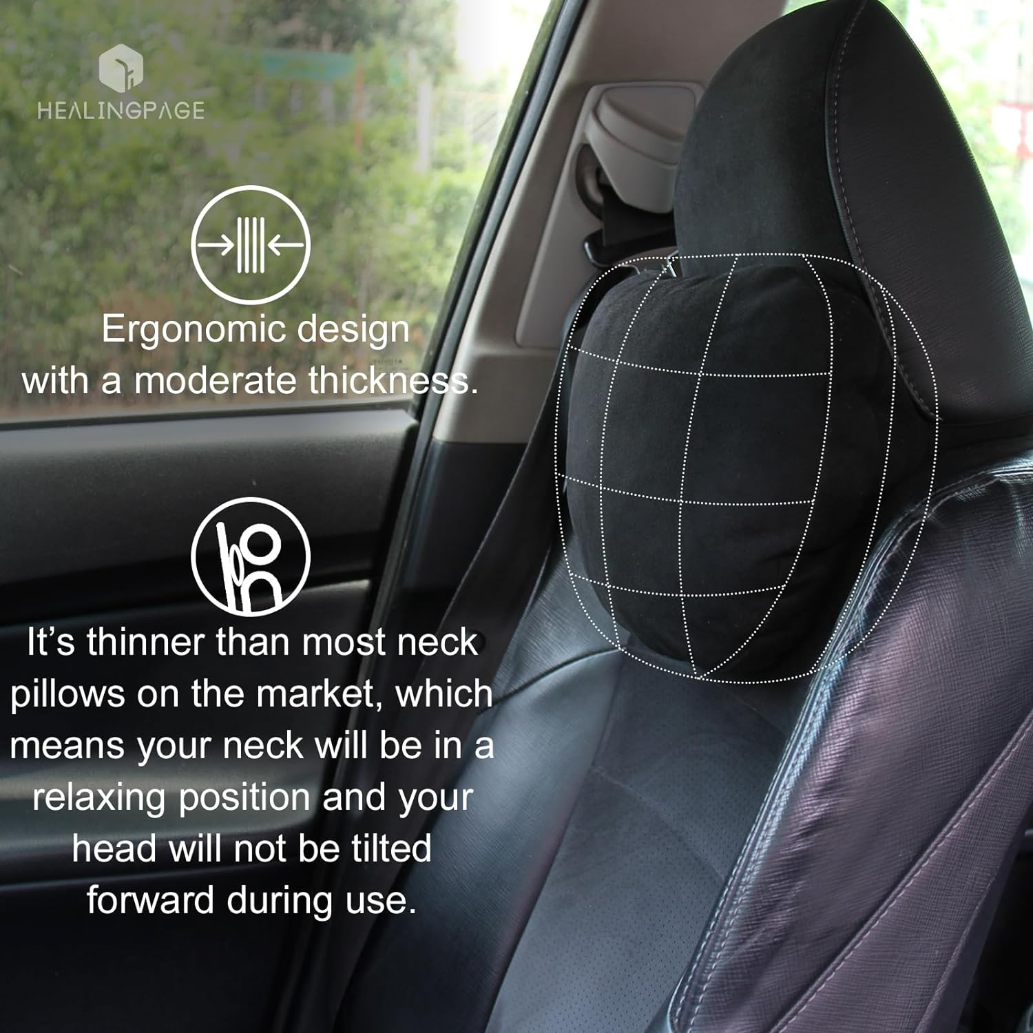 Car Seat Headrest Pillow Neck Pillow for Tesla Model Y/3 and SUV Neck Support Cushion image number 4