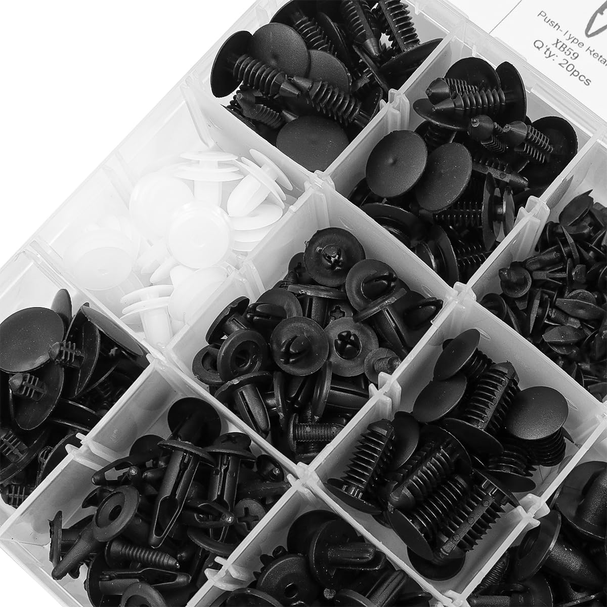 415 Pcs NUZAMAS Car Retainer Clips 18 Popular Sizes Push-In Rivet Set Bumper Fastener Clips Auto Push Pin Rivets Set Compatible with GM Ford Toyota Honda BMW image number 2