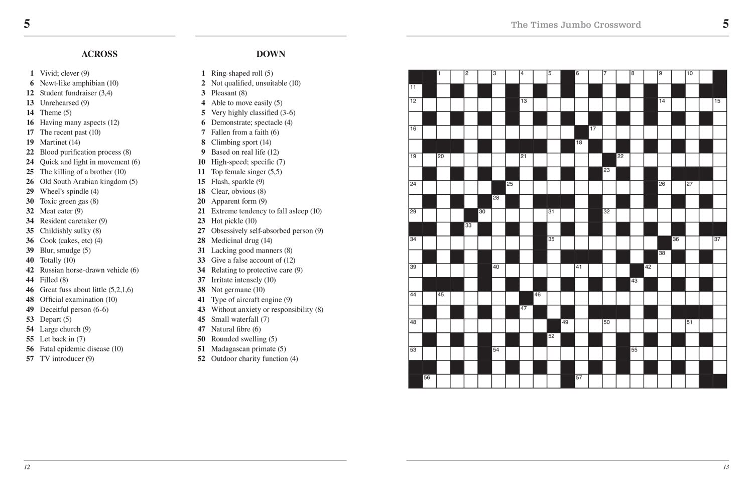The Times 2 Jumbo Crossword Book 17: 60 Large General-Knowledge Crossword Puzzles image number 1