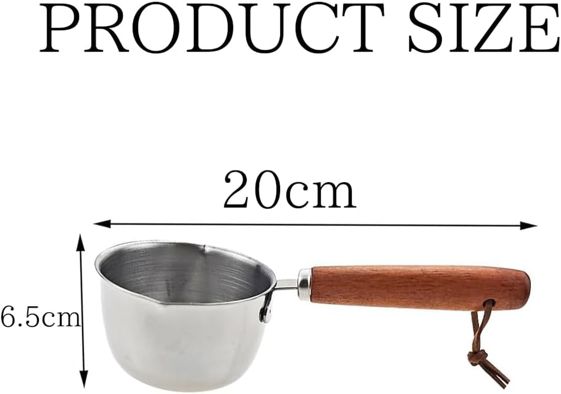 Stainless Steel Sauce Pan with Pour Spout, 500Ml Mini Cooking Pot, Butter Warmer and Chocolate Melting Pot image number 4