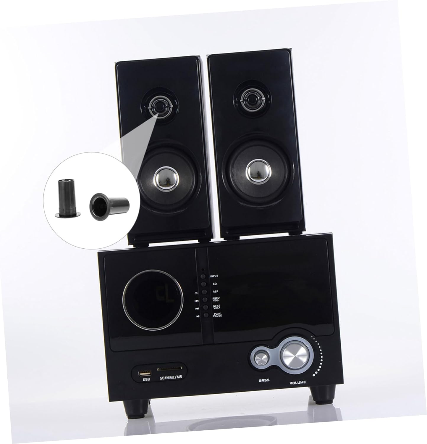 Gadpiparty 8Pcs Small Plastic Speaker Port Tube Bass Reflex Subwoofer Port Vent for Audio Speaker Cabinets and Woofer Boxes and Home Audio Systems image number 1