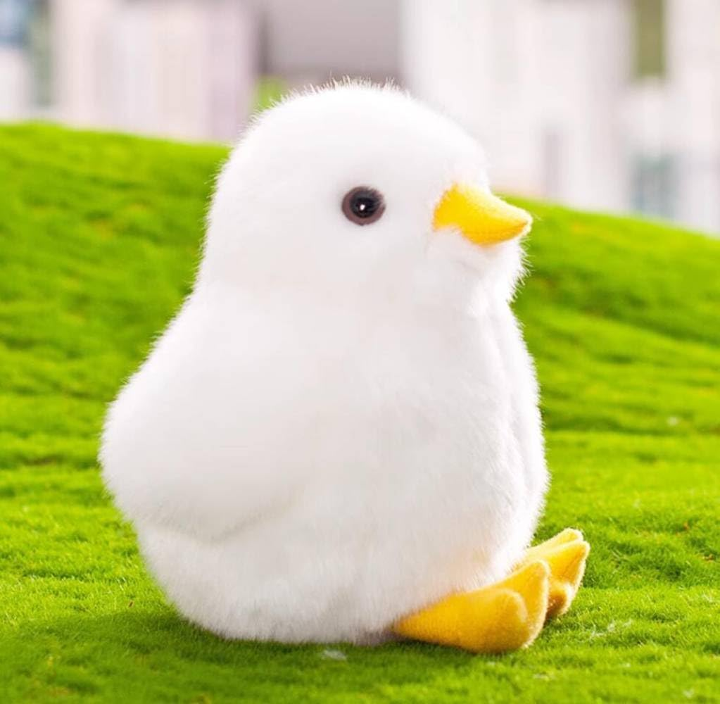 6 Inch Small Yellow Chick Plush Toys Chicken Stuffed Toys (Yellow + White)