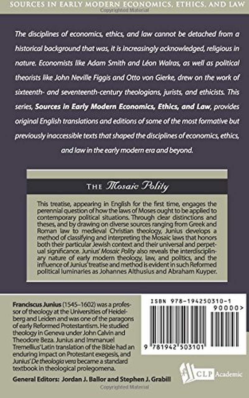 The Mosaic Polity (Sources in Early Modern Economics, Ethics, and Law) image number 1