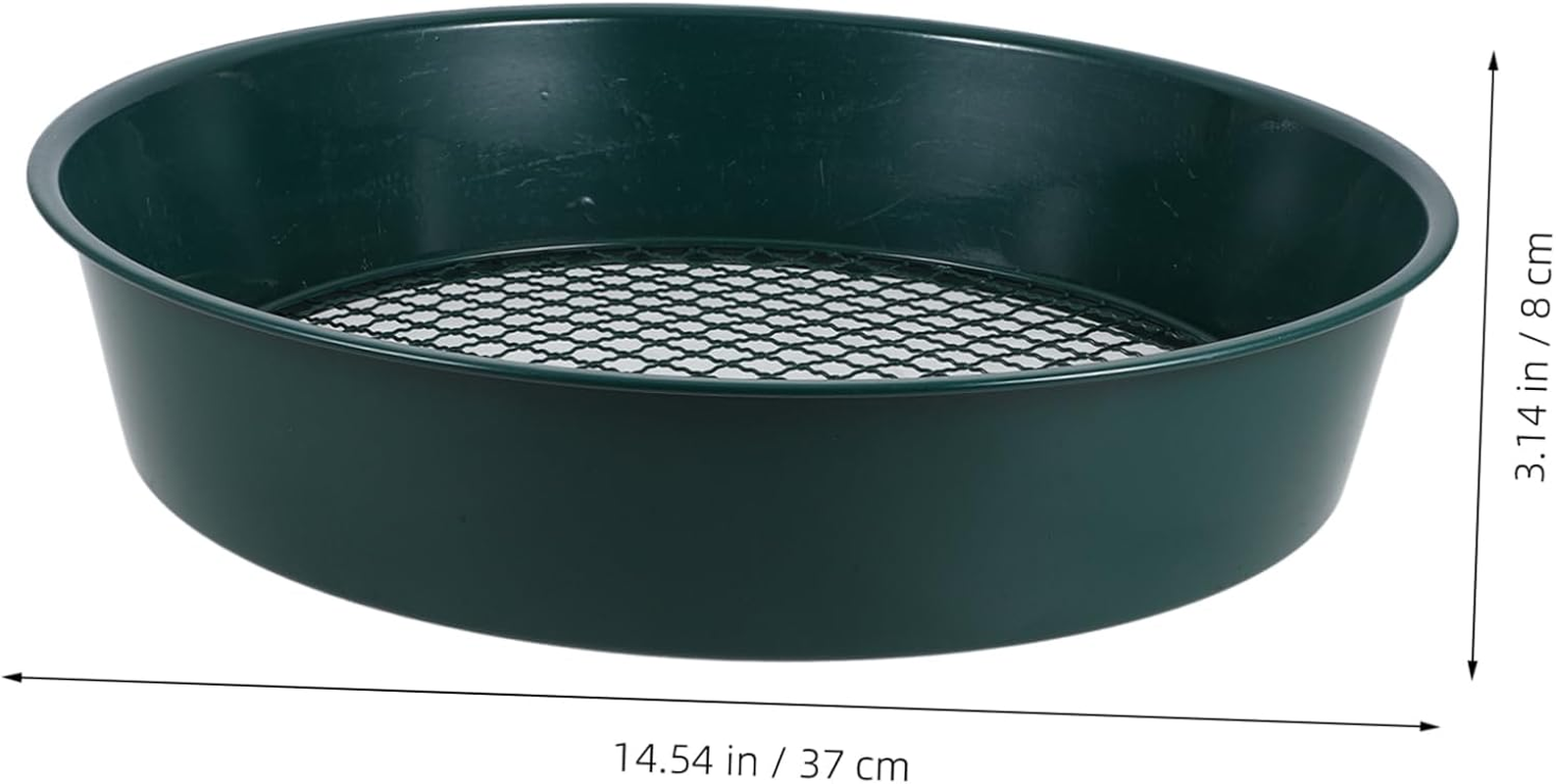 Sosoport Garden Soil Sifter Replaceable Mesh Metal Sieve for Soil Sifting Rocks Sieve Manual Garden Supplies image number 3