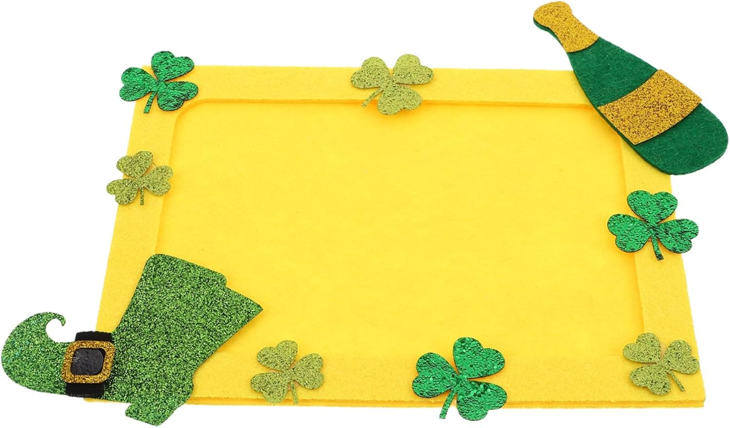 Ibasenice DIY Photo Frame Shamrock Pattern St Patrick'S Day Decor Versatile Picture Holder for Home Office image number 1