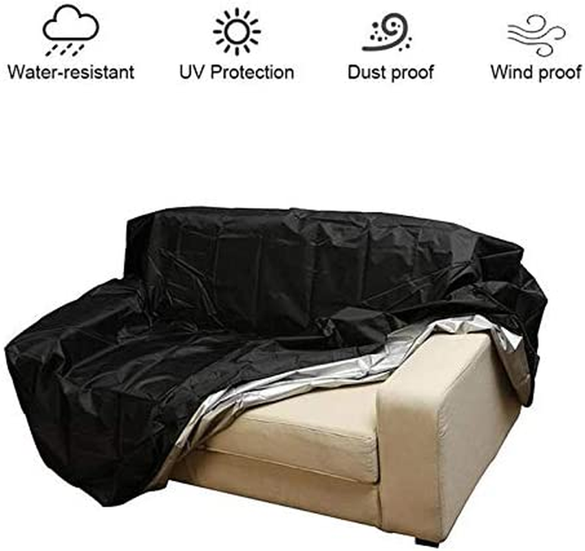 Garden Bench Seat Rain Cover Patio Chair Cover UCARE Waterproof Outdoor Sofa Seats Cover Outdoor Patio Lawn Furniture Covers Standard 2 3 4 Seats (3 Seats 63X25.7X34.7In) image number 6