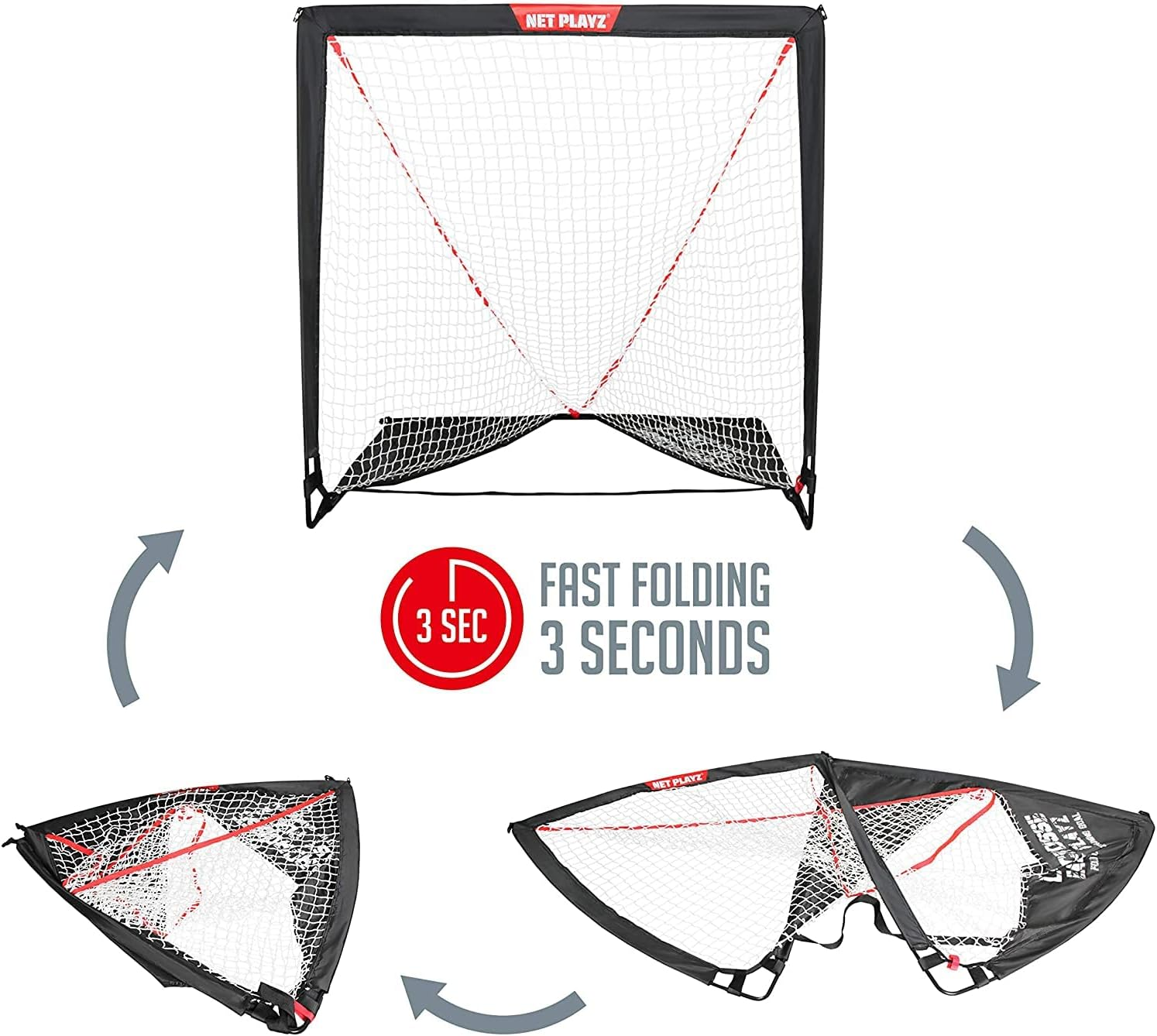 NET PLAYZ 4 X 4 X 4 Feet Lacrosse Goal Fast Install image number 2
