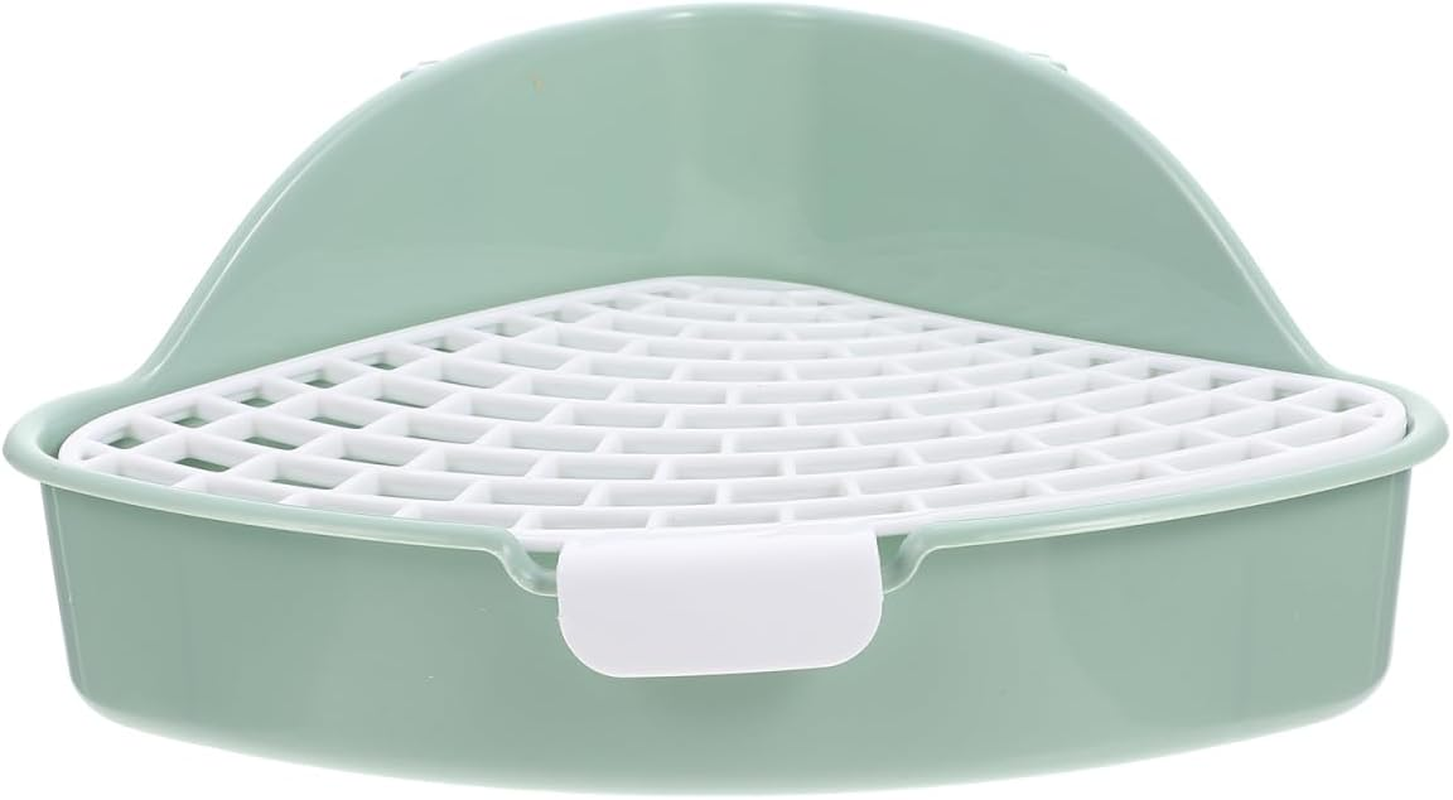 Ibasenice Rabbits Litter Box Small Toilet Easy to Clean Turnover Design for Bunnies and Other Small Animals image number 1