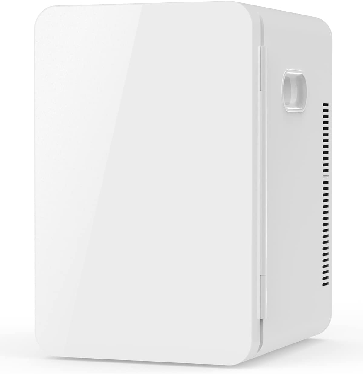 Mini Portable Compact Personal Fridge Cooler, 13 Liter Capacity, Includes Plugs for Home Outlet & 12V Car Charger, White image number 1