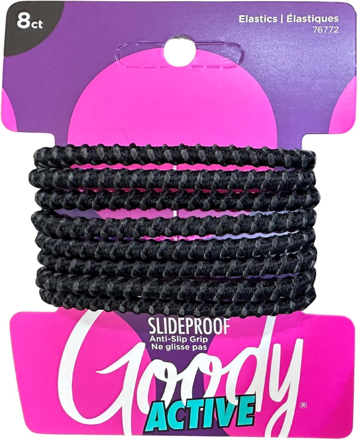 Goody Nonslip Womens Elastic Hair Tie - 8 Count, Black & Brown - 4MM for Medium Hair- Ouchless Hair Accessories for Women Perfect for Long Lasting Braids, Ponytails and More - Pain-Free image number 2