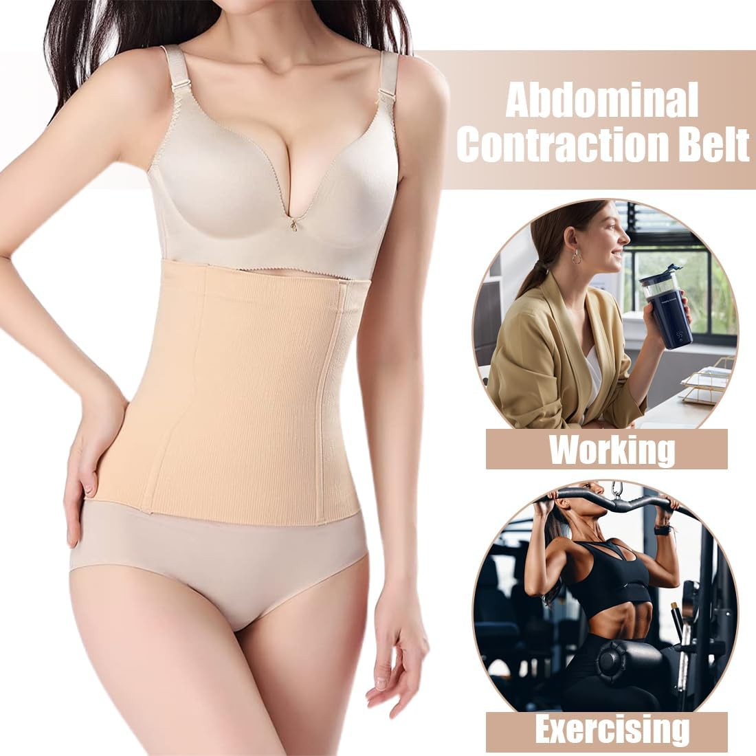 Belly Bands for Pregnant Women, 1 Pack Postpartum Belly Belt, All-In-One Pregnancy Belly Belt, Postpartum Belly Belt for Women, Postpartum Recovery Belt image number 1